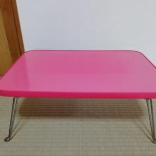 ピンクミニ折り畳み机