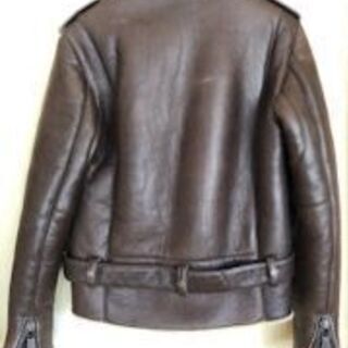 最安　リアルムートンダブルジャケット　ライダースジャケット