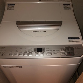 SHARP  縦型自動洗濯機　WASH&DRY 5.5kg
