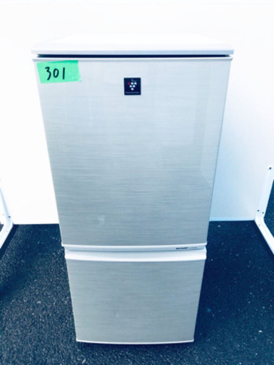 301番 シャープ✨ノンフロン冷凍冷蔵庫✨SJ-PD14X-N‼️