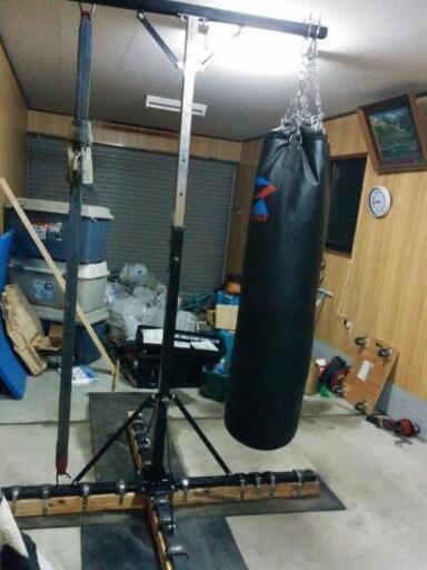 格安 サンドバッグ スタンドセット テンカオ 池部の武道 格闘技 ボクシング の中古あげます 譲ります ジモティーで不用品の処分