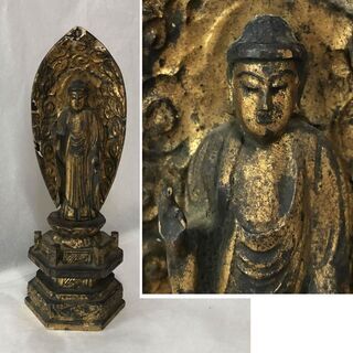 c951 木彫 仏像 観音様 木箱入り 仏教美術 c951 木彫 仏像 観音様 木箱入り 仏教美術