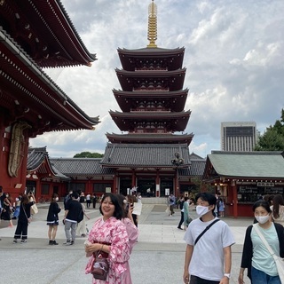 鎌倉界隈を着物で散策❣️の画像