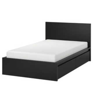 10/12まで】IKEA 収納付きセミダブルベッド マットレス込