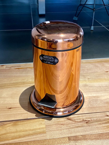 プエブコ PUEBCO COPPER Plating TRASHCAN 30L 30リットル 銅メッキ ゴミ箱 トラッシュカン