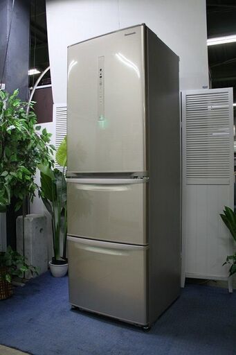 R2044) Panasonic　 パナソニック　3ドア冷凍冷蔵庫　自動製氷　365L　NR-C370-WL　 2019年製! 冷蔵庫 店頭取引大歓迎♪
