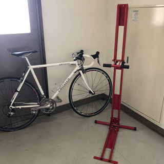 【お譲り先予定決定】ギザロ ロードバイク バイク台付き