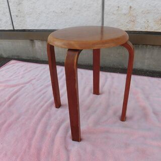 JM8533)スツール椅子 ブラウン 幅:約37.5cm 高さ:...