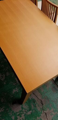 ◆ ダイニングテーブル・セット テーブルサイズ「W1.350mm・D800mm・H725mm」4脚付き ◆