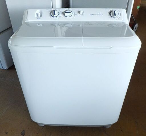 札幌市内限定◆Haier/ハイアール◆二層式洗濯機　JW-W55E　2019年製　5.5Kg　USED