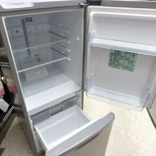 ▶ 冷蔵庫 138L 2015年製 2ドア パナソニック グレー NR-B147W 100Lクラス Panasonic  ペイペイ対応 札幌市西区西野 ▷ 冷蔵庫 138L 2015年製 2ドア パナソニック グレー NR-B147W 100L