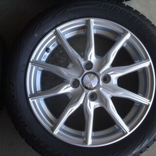 ブリヂストン165/60R15 スタッドレス アルミセット中古4本