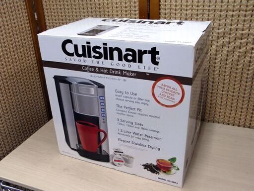 開封未使用 クイジナート コーヒー＆ホット ドリンク メーカー SS-6BKJ ブラック 2018年製 Cuisinart