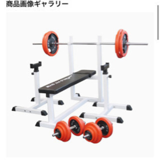 ワイルドフィット ベンチプレス ダンベル 100kgセット 赤ラバー