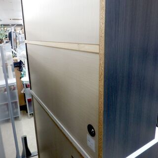 レンジボード ニトリ NITORI ブラウン×ホワイト キッチン収納 キッチンボード 食器棚  ペイペイ対応 札幌市西区西野