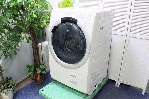 R2078) SHARP シャープ　コンパクトドラム　ドラム式洗濯乾燥機　洗濯容量7㎏/乾燥容量3.5㎏　ES-S7A-WＲ　ホワイト系　右開き 2017年製! 洗濯機 店頭取引大歓迎♪