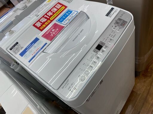 【店頭販売のみ】SHARPの洗濯乾燥機『ES-TX50-S』入荷