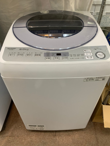 SHARP ES-GV8D全自動洗濯機 2019年製　美品