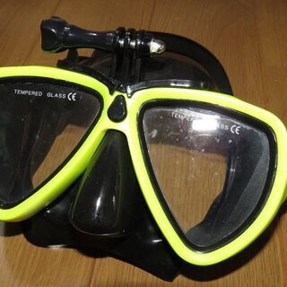 ダイビング用　水中マスク（GO PRO 取付可能）