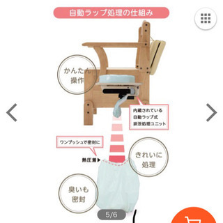 交渉中　未使用　トイレ　ラップポンブリオ 自動処理機能　日本セイフティー　アロン化成 安寿