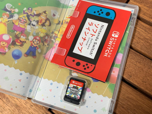 中古美品　ニンテンドーswitch グレー　マリオパーティ付き