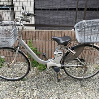 【取引中】電動アシスト自転車　パナソニック　充電器有　バッテリー有