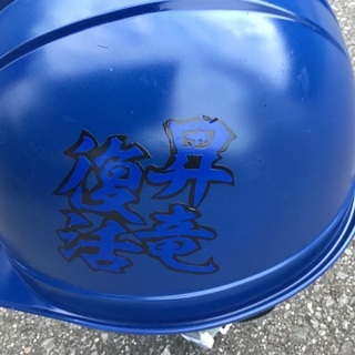 ◆ 工事用ヘルメット　プロ野球応援用にカスタマイズ　中日ドラゴンズVer. − 長野県
