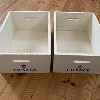 ナチュラルな木箱　フランス　北欧インテリア　ワイン箱　収納