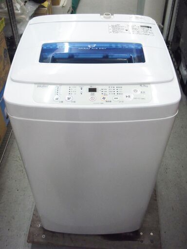 【恵庭】ハイアール/Haier 全自動洗濯機 18年製 4.2㎏ JW-K42M 中古品  PayPay支払いOK！