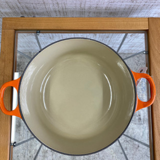 【愛品館江戸川店】ルクルーゼ ココット ロンド ホーロー 鍋 IH 対応 20cm オレンジ　お問い合わせ番号102-021432-007