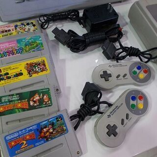SFC スーパーファミコン スーパーファミコン 本体 簡易動作OK 外ケース ソフト6本