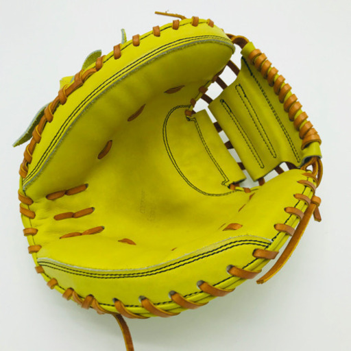 Yellstory キャッチャーミット 特価 新品 レア Yellstory キャッチャーミット 右投 硬式 イエロー