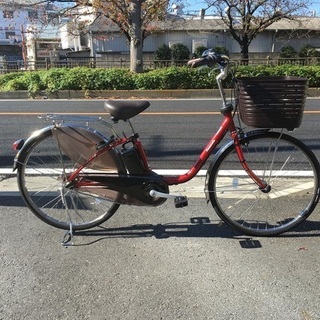 パナソニック電動自転車 ビビDX フレアレッドパール BE-ELD636