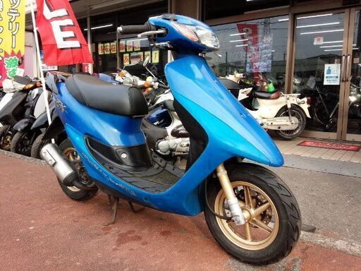 NO.3481　ライブディオＺＸ （ＤＩＯ） ２サイクル　ハネ付き　ディスクブレーキ　キャストホイール　スケルトンブルー　☆彡