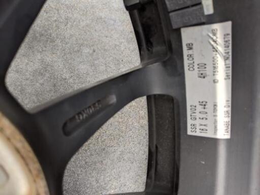 売切価格☆SSR☆GTV02☆16インチ☆カラー:MB☆美品☆ | keramorosso.com