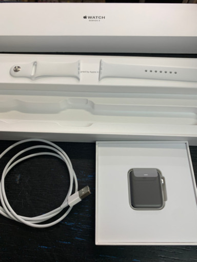 新品 交換品  Apple Watch アップルウォッチ シリーズ3 GPS 42mm シルバーアルミニウム ホワイトスポーツバンド 2020/10/07