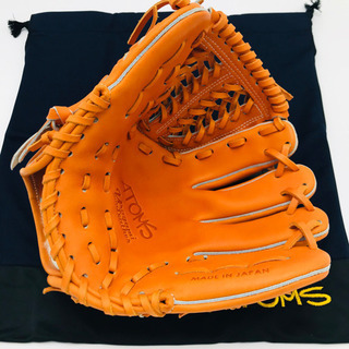 新品　限定　レア　ATOMS アトムズ　グローブ　内野手　右投　硬式　オレンジ