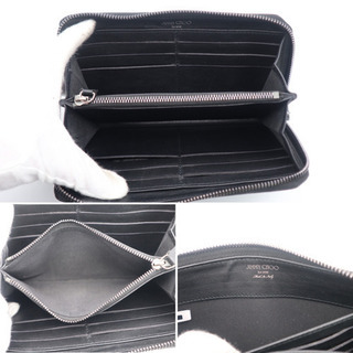 《JIMMY CHOO/カーナビ ラウンドファスナー》Aランク 袋 箱 極美