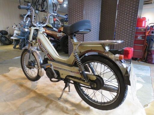 □TOMOS MOPED トモス モペット 50cc 2587km ベージュ 原付 原チャリ