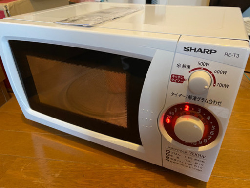 2019年製❗シャープ SHARP RE-T3-W6 [電子レンジ 20L 60Hz（西日本地域対応） ホワイト系] (1007c))
