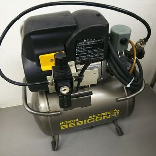 SALE】 8日保証 日立産機 ベビコン エアーコンプレッサー OILFREE 0.2