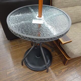 札幌 引き取り ガーデニング パラソル＆テーブルセット ガーデンテーブル