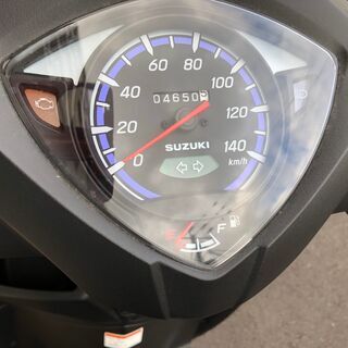 スズキ アドレス110 色シルバー 走行4700Km 修復歴なし ワン