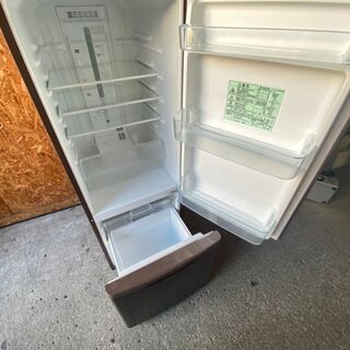 C0503 ブラウン 2ドア冷蔵庫 2016年