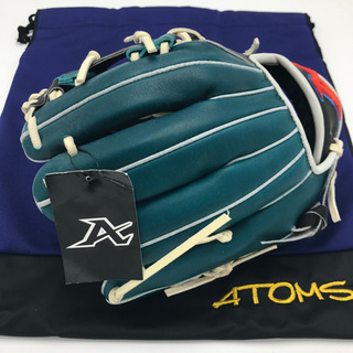 新品　限定　レア　ATOMS グローブ　内野　右投　硬式　マディグラス　ブラック