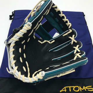 新品　限定　レア　ATOMS グローブ　内野　右投　硬式　マディグラス　ブラック