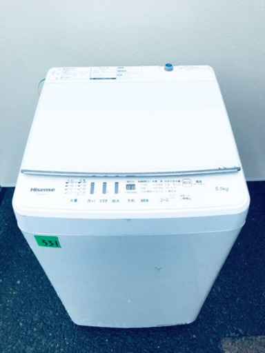 ✨高年式✨331番 Hisense✨全自動電気洗濯機✨HW-G55A-W‼️