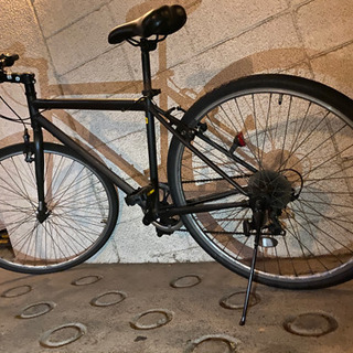 【クロスバイク自転車】ギア6段・ライト付き