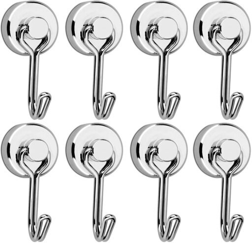 新品 8個セット マグネット フック 超強力 磁石付き 垂直耐荷重15kg 直径ｍｍ 金属製 シルバー キッチン用 オフィス用 浴室 Mt 池袋のその他の中古あげます 譲ります ジモティーで不用品の処分