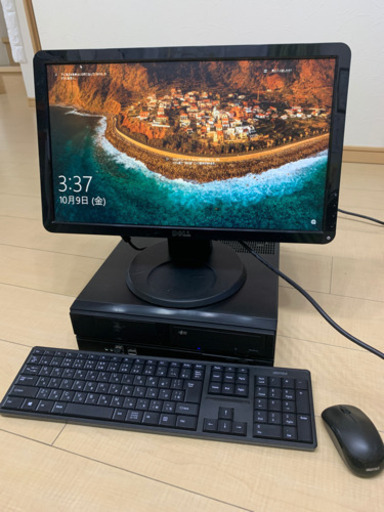 ASUSデスクトップ　DELLディスプレイ　BUFFALOワイヤレスキーボードマウス